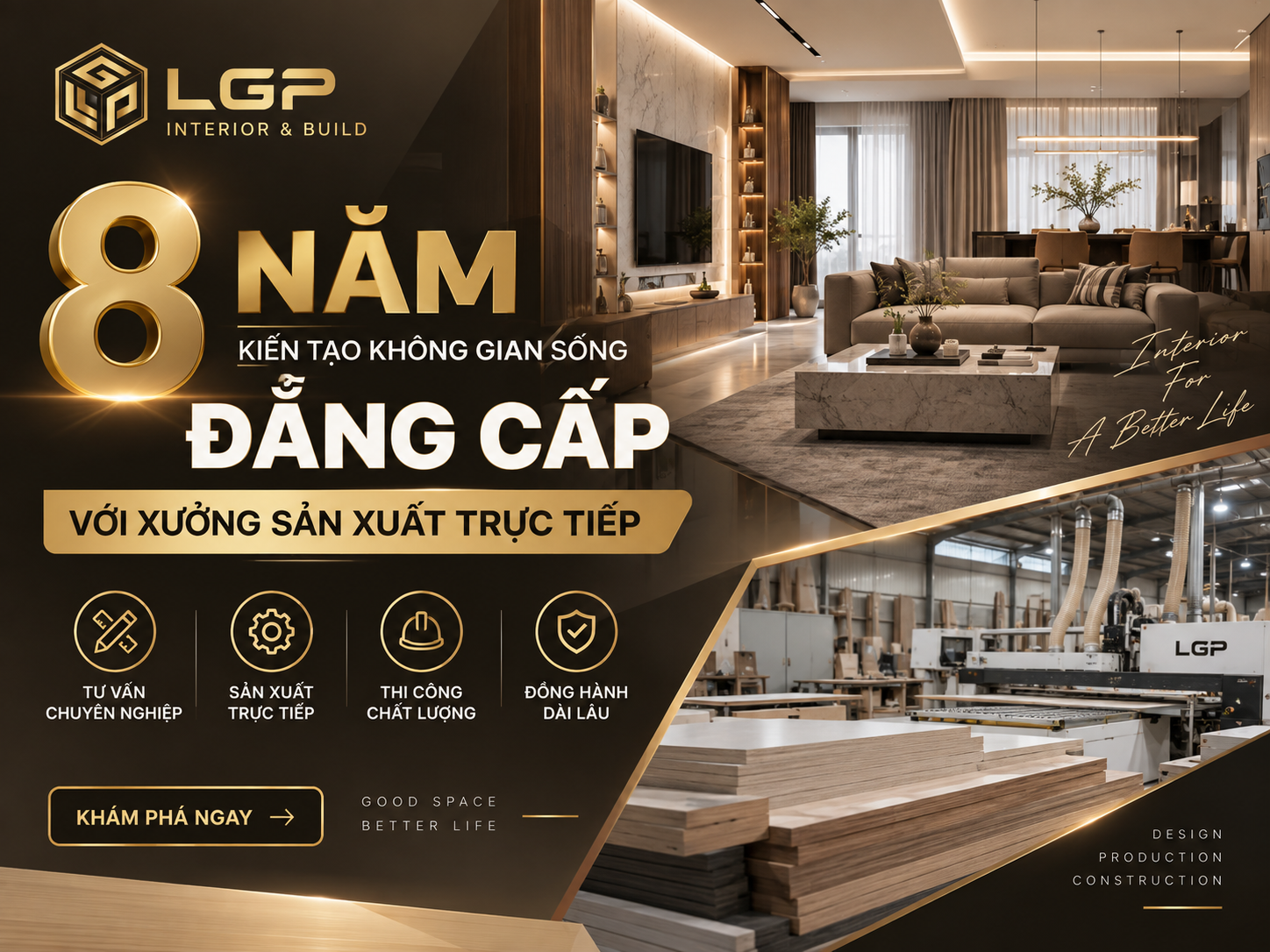 LGP Interior & Build – 8 Năm Kiến Tạo Không Gian Sống Đẳng Cấp