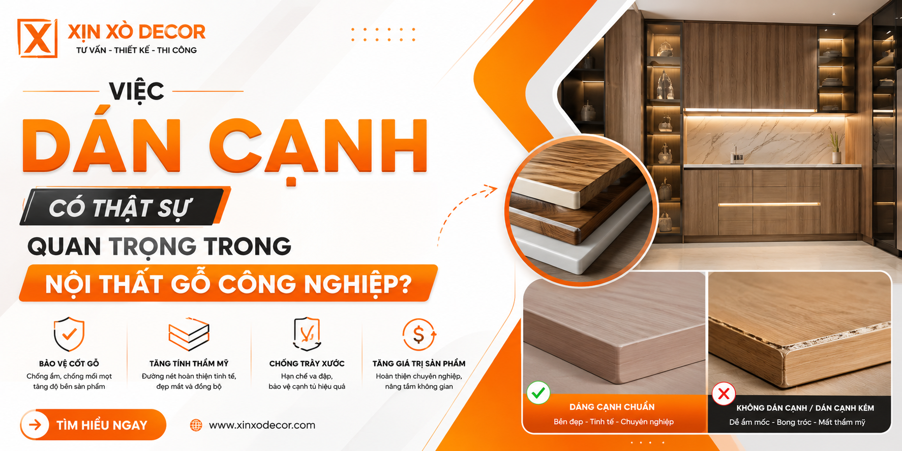 Việc Dán Cạnh Có Thật Sự Quan Trọng Trong Nội Thất Gỗ Công Nghiệp?