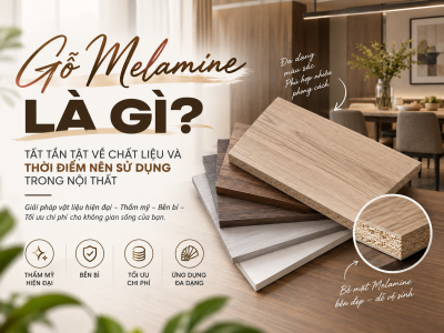 Gỗ Melamine Là Gì? Tất Tần Tật Về Chất Liệu Và Thời Điểm Nên Sử Dụng Trong Nội Thất