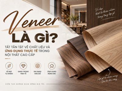 Veneer Là Gì? Tất Tần Tật Về Chất Liệu Và Ứng Dụng Thực Tế Trong Nội Thất Cao Cấp
